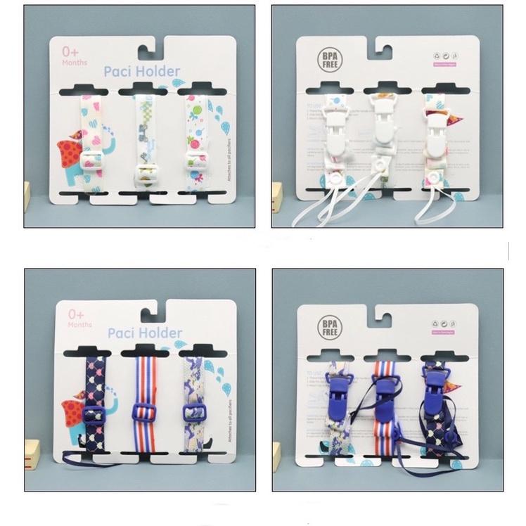 精裝版3入/組 多用途可調整長短牙膠繩 奶嘴玩具防掉落固定夾 多功能夾 繽紛色彩 款式可選 組合架 寶寶必備 好攜帶-細節圖3