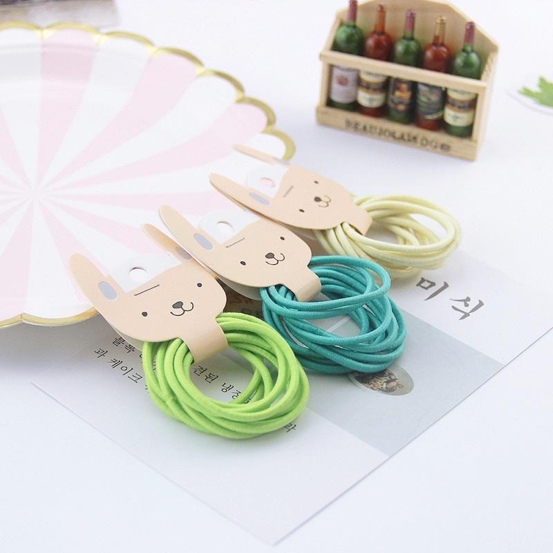 台灣出貨 10條裝高彈力兒童髮圈 多色可選 馬卡龍色 繽紛色彩 不傷髮 小圈 軟細髮適用 寶寶綁頭髮 無接縫更好看-細節圖3