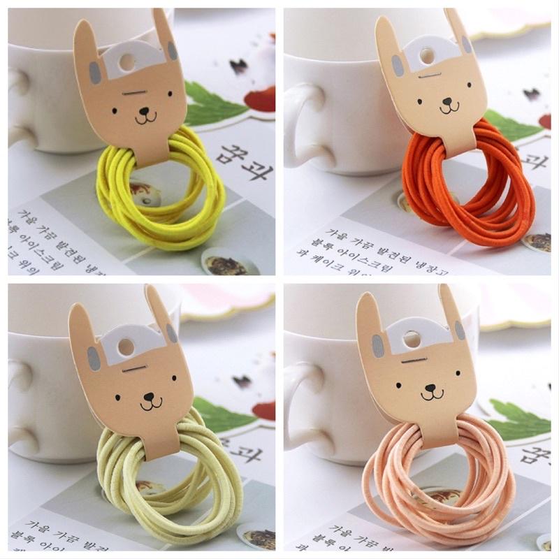 台灣出貨 10條裝高彈力兒童髮圈 多色可選 馬卡龍色 繽紛色彩 不傷髮 小圈 軟細髮適用 寶寶綁頭髮 無接縫更好看-細節圖5