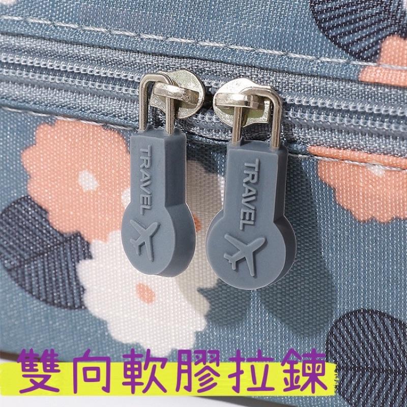 新款繽紛印花防水收納包 旅行大容量 韓版 多格層好分類 立體 便攜可手提洗漱化妝包 旅行旅遊輕便防撥水 超輕量-細節圖5