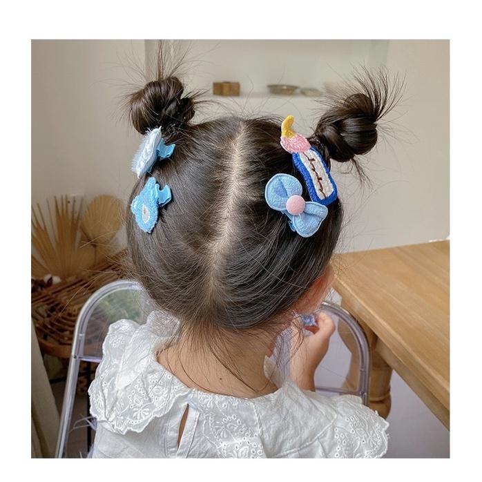 新款毛絨兒童蝴蝶結髮夾9件組 不傷髮 超可愛 小熊毛線編織髮夾 瀏海夾 邊夾 波點愛心髮飾 小花 奶瓶-細節圖7