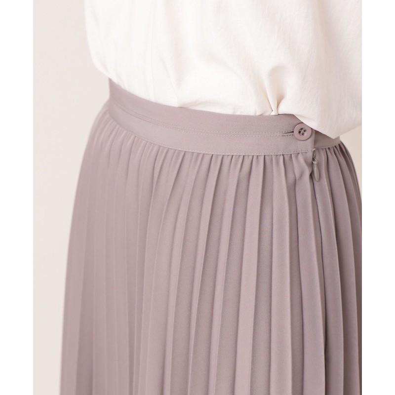 春夏雪紡面料優雅大氣百褶裙半裙 藍紫色 有內裡 不透光 上班族百搭款-細節圖4