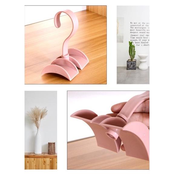 可旋轉360度衣櫃包包收納架家用免釘鈎 創意領帶掛鈎 塑料掛衣鈎 包包收納架 免釘掛架 拿取方便-細節圖4