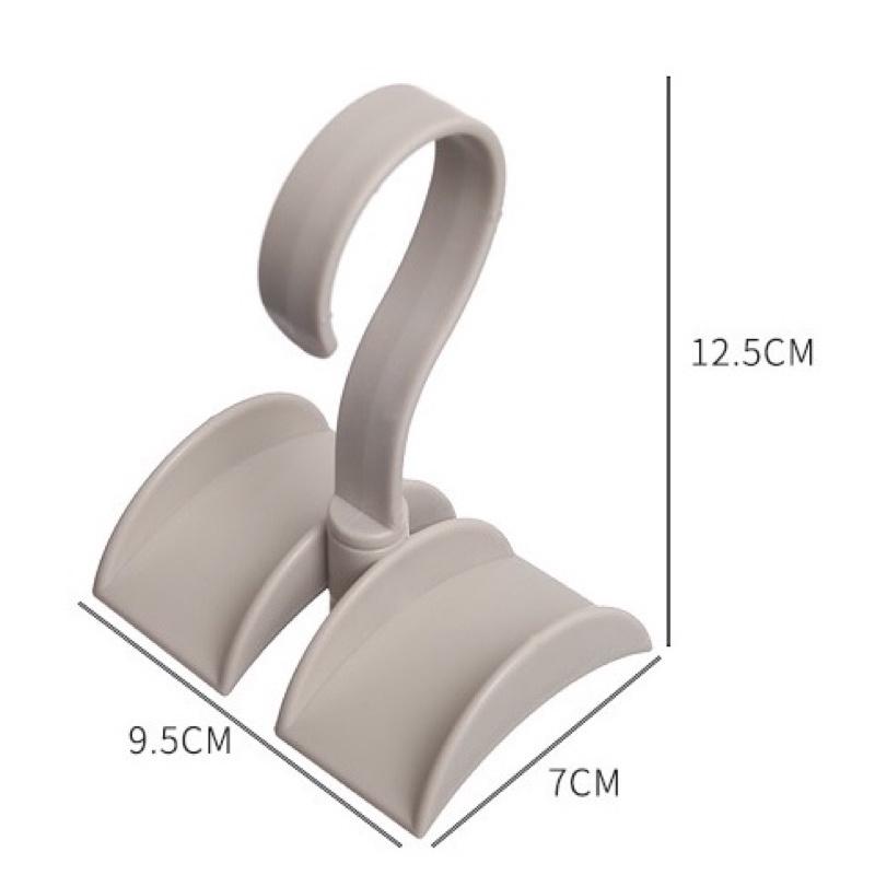 可旋轉360度衣櫃包包收納架家用免釘鈎 創意領帶掛鈎 塑料掛衣鈎 包包收納架 免釘掛架 拿取方便-細節圖6