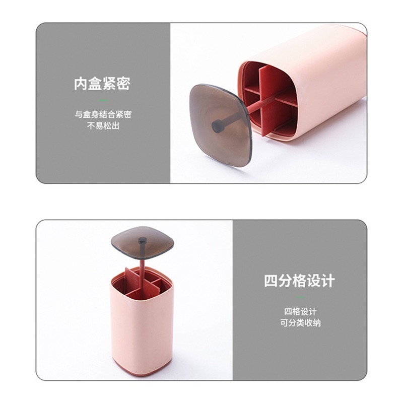 DH146｜棉花棒收納盒 按壓式自動棉花棒盒簡約牙籤收納盒 牙籤筒 棉花棒盒 棉花棒 收納 牙籤 收納-細節圖11