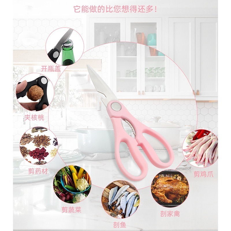 B367｜多功能廚房剪刀 料理 萬用 食物剪刀 核桃夾 剪紙-細節圖4