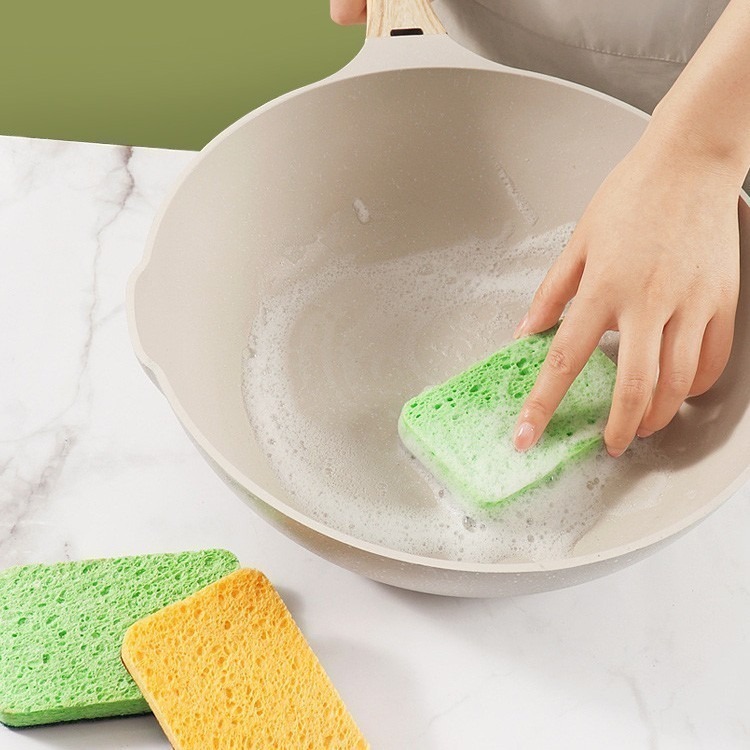 B401｜木漿棉去污海綿洗碗擦 木漿海綿  海綿洗碗刷 海綿百潔布 清潔強力去污 菜瓜布-細節圖5