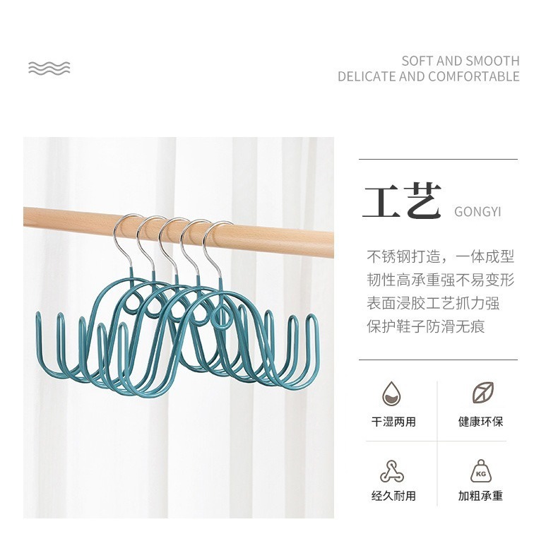 B330｜鏽鋼晒鞋架 晾鞋架 陽台 戶外 曬鞋神器 家用晾掛鞋鉤 掛鞋架 鞋勾 鞋掛 不鏽鋼掛鞋神器 曬鞋架-細節圖9