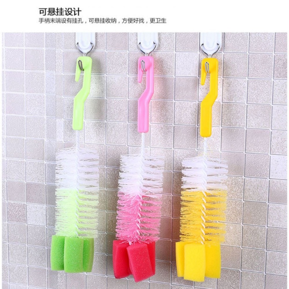 DH128｜長柄奶瓶刷 廚房細毛海綿刷 清潔杯刷 海綿洗杯刷 長手柄 清潔刷 茶具清潔刷 清潔刷 長柄杯刷-細節圖6