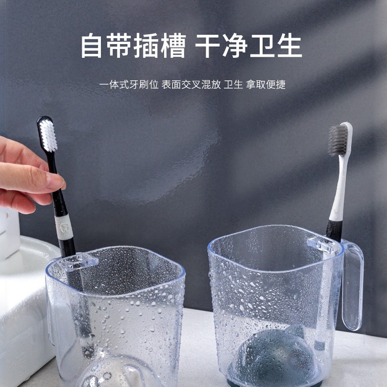 DA116｜立體豬豬可愛漱口杯 兒童 耐摔 加厚材質 450ML 質感牙刷杯 刷牙杯 收納 浴室 帶牙孔-細節圖6