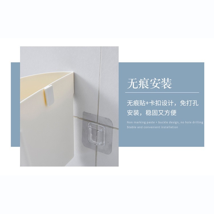 DA163｜壁掛式塑料盆栽花器 植物花盆 墻壁陽臺室內牆上盆景 半圓形小花盆 水培花盆 壁掛式收納盒 塑膠花盆-細節圖7