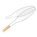 DH097｜不鏽鋼烤魚網 烤肉 烤魚夾 燒烤網夾 燒烤工具用品 烤肉用具 燒烤夾子 折疊 露營-規格圖3