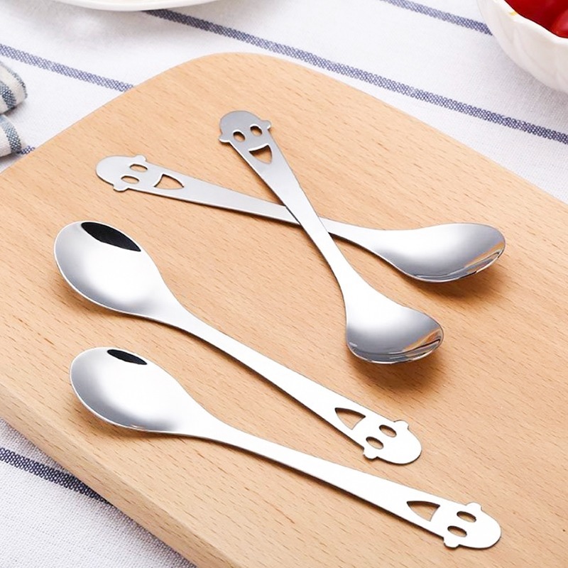 DA006｜笑臉造型湯匙 湯勺 攪拌勺 不鏽鋼咖啡勺 布丁勺 甜品湯匙 家用咖啡小勺 攪拌棒 萬聖節-細節圖8