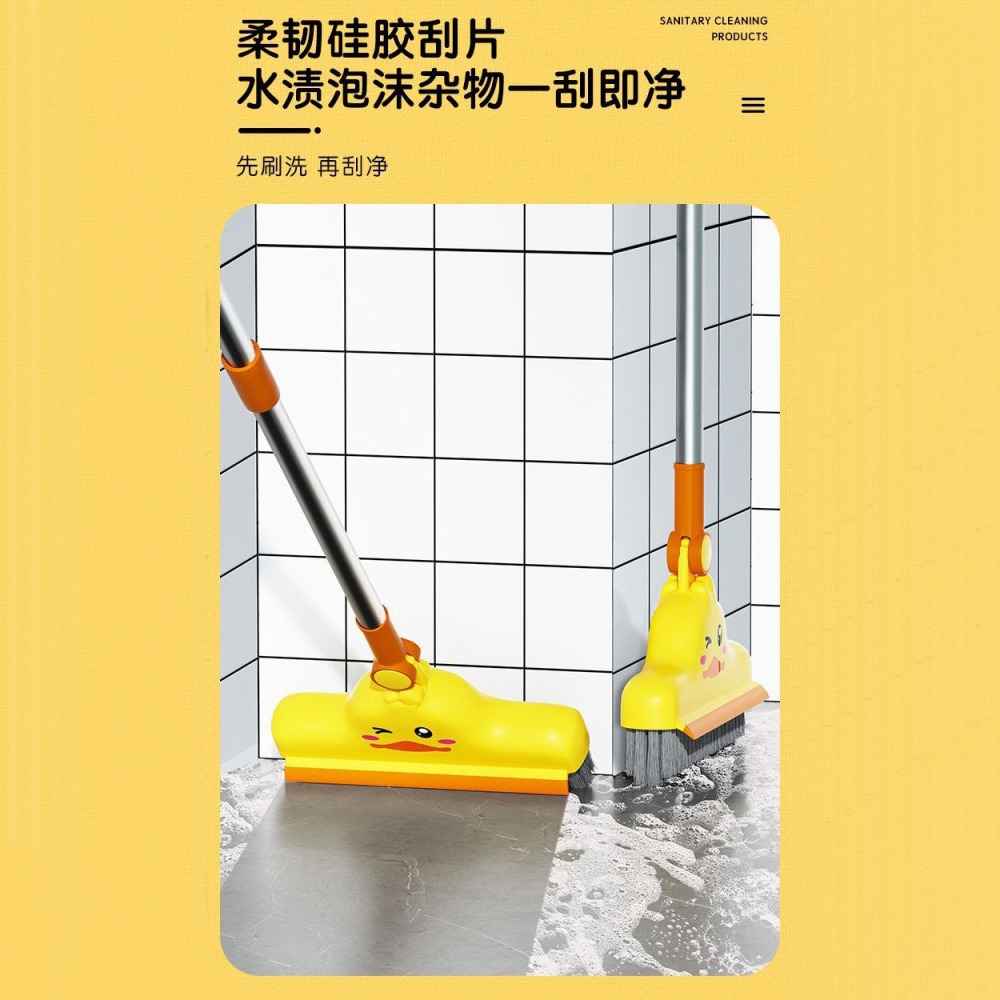 DA176｜小鴨清潔地縫刷 無死角清潔長柄 浴室長柄刷 清潔刷 隙縫刷 地板刷-細節圖3