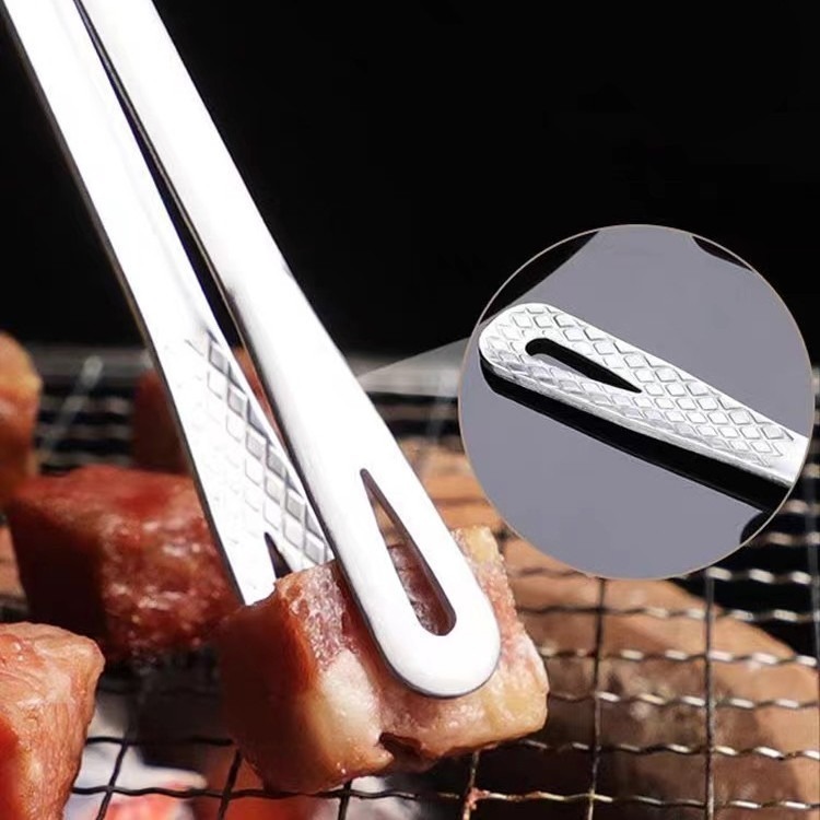 DA009｜不鏽鋼燒烤夾 食物夾 荷花夾 梅花夾 麵包夾 烤肉夾 自助餐菜夾 不鏽鋼菜夾-細節圖4