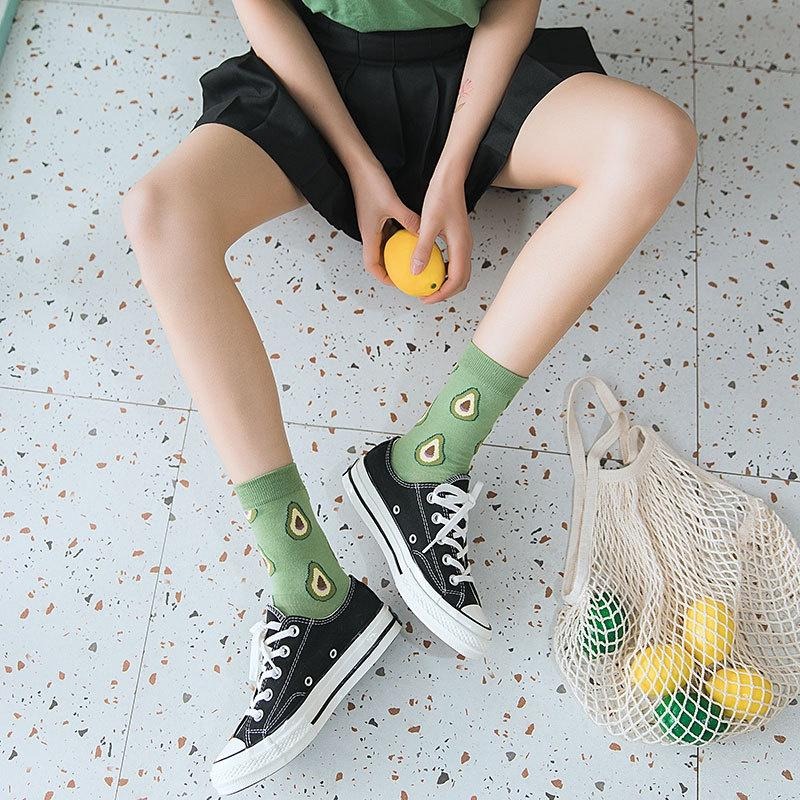 B854 ｜日系甜美可愛水果中筒襪 果襪 女襪 水果襪 百搭襪 襪子 中筒襪 時尚休閒襪 學院風襪子xiami-細節圖2