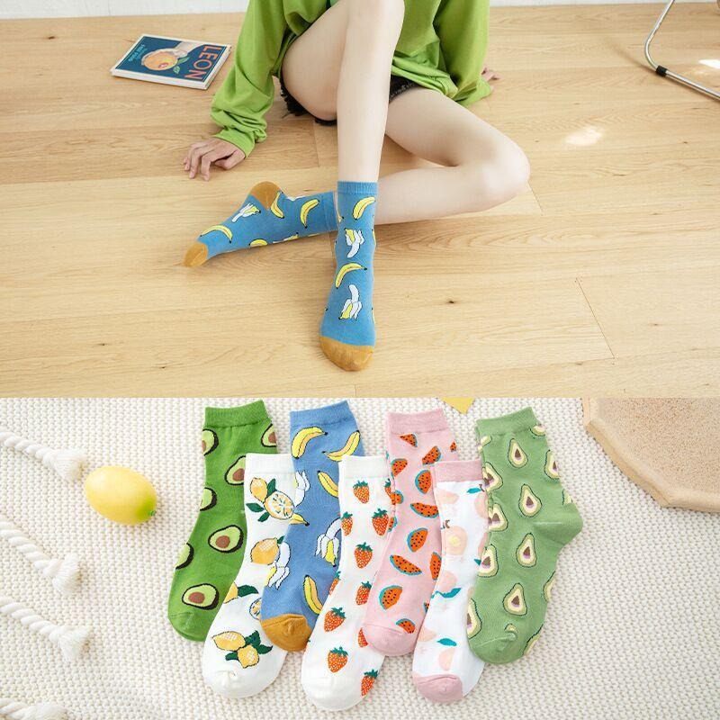 B854 ｜日系甜美可愛水果中筒襪 果襪 女襪 水果襪 百搭襪 襪子 中筒襪 時尚休閒襪 學院風襪子xiami-細節圖7