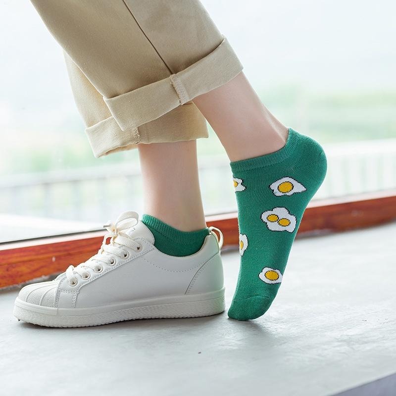 B856｜可愛學院風 襪子 短襪 棉襪船型襪 薄款 潮流耐穿短襪 夏季秋冬襪 船襪xiami-細節圖2