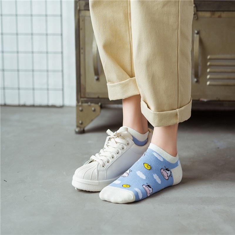 B856｜可愛學院風 襪子 短襪 棉襪船型襪 薄款 潮流耐穿短襪 夏季秋冬襪 船襪xiami-細節圖4