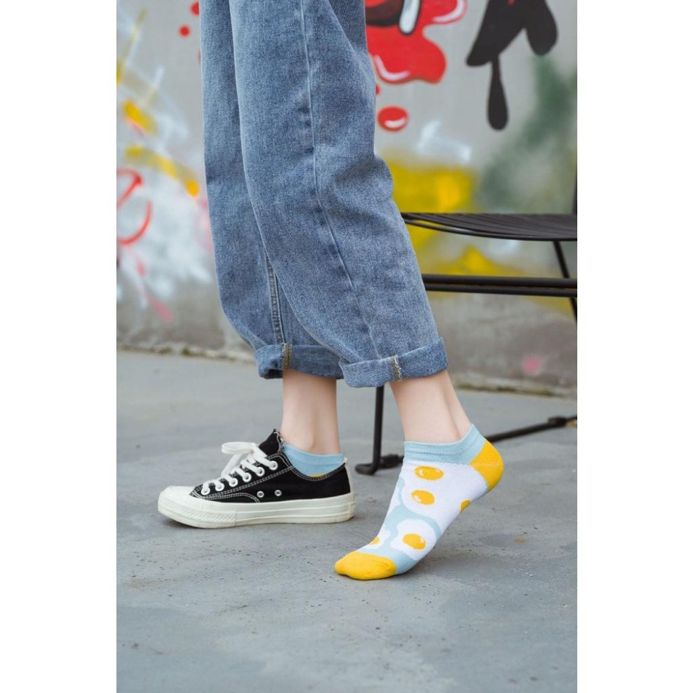 B856｜可愛學院風 襪子 短襪 棉襪船型襪 薄款 潮流耐穿短襪 夏季秋冬襪 船襪xiami-細節圖8