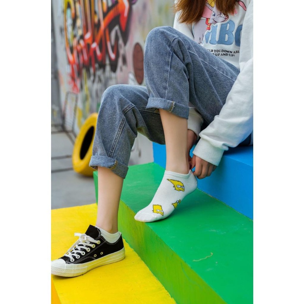 B856｜可愛學院風 襪子 短襪 棉襪船型襪 薄款 潮流耐穿短襪 夏季秋冬襪 船襪xiami-細節圖9