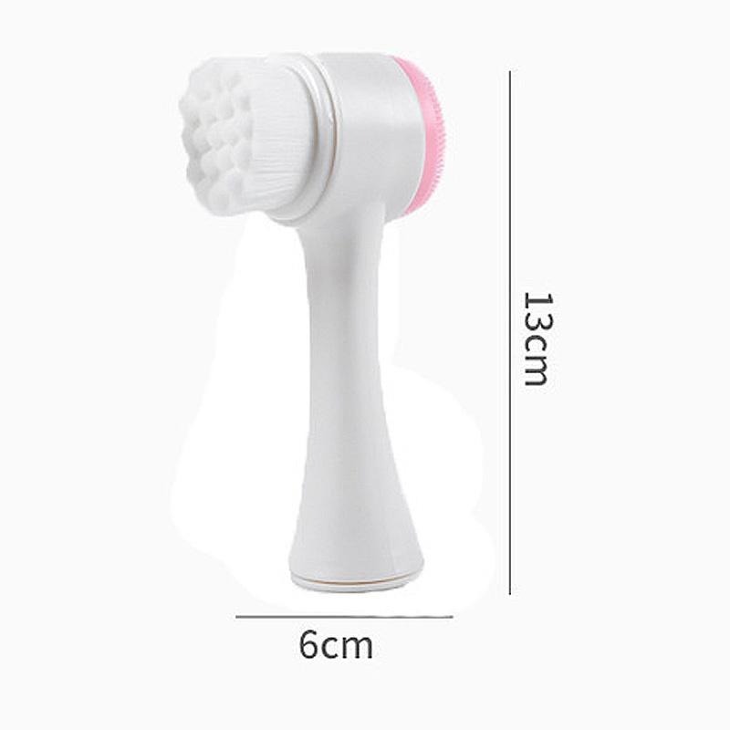 B840｜3D雙面洗臉刷軟毛矽膠刷 矽膠洗臉刷 軟毛洗臉刷 洗臉刷 洗臉刷子 洗臉 潔面刷 洗面刷xiami-細節圖7