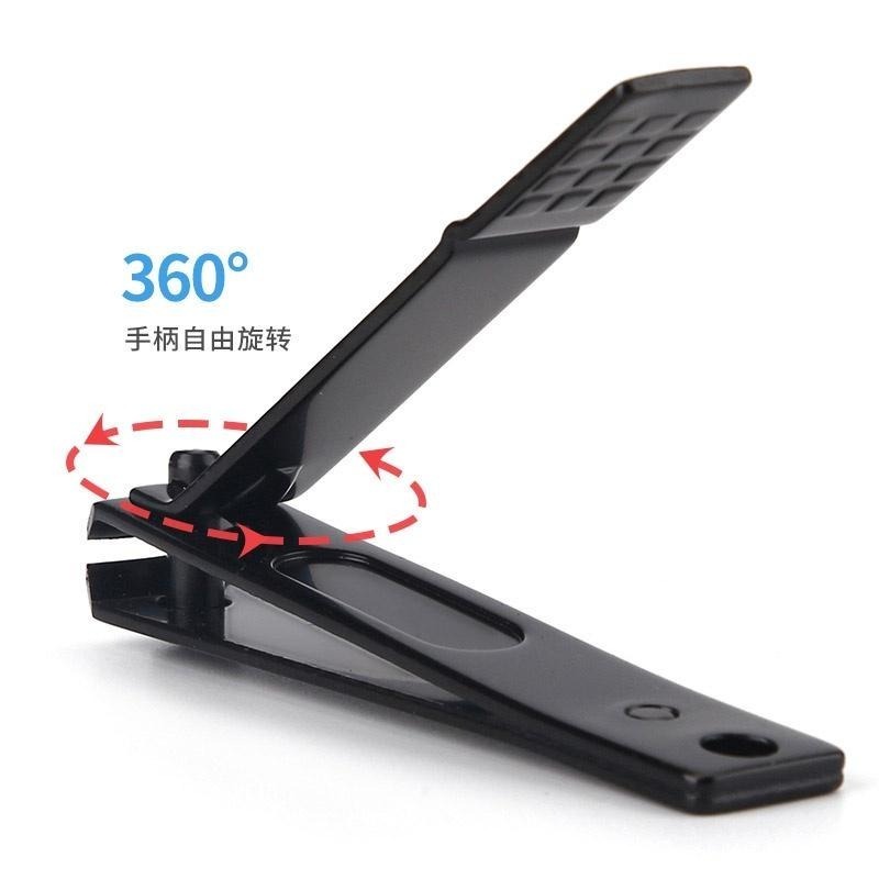 B341｜方格紋指甲刀 斜口 彎口 指甲剪 旋轉不鏽鋼指甲刀 修甲工具 修甲刀-細節圖7