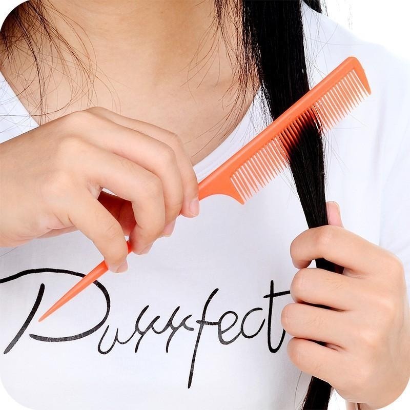B812｜尖尾梳扁梳 長尾梳 髮線梳 梳子 長梳 隨身梳 剪髮梳 彩色梳子 密齒梳 扁梳 造型梳 瀏海梳 美髮-細節圖2