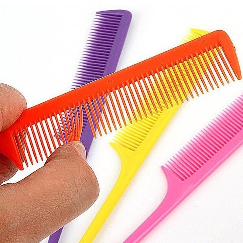 B812｜尖尾梳扁梳 長尾梳 髮線梳 梳子 長梳 隨身梳 剪髮梳 彩色梳子 密齒梳 扁梳 造型梳 瀏海梳 美髮-細節圖3