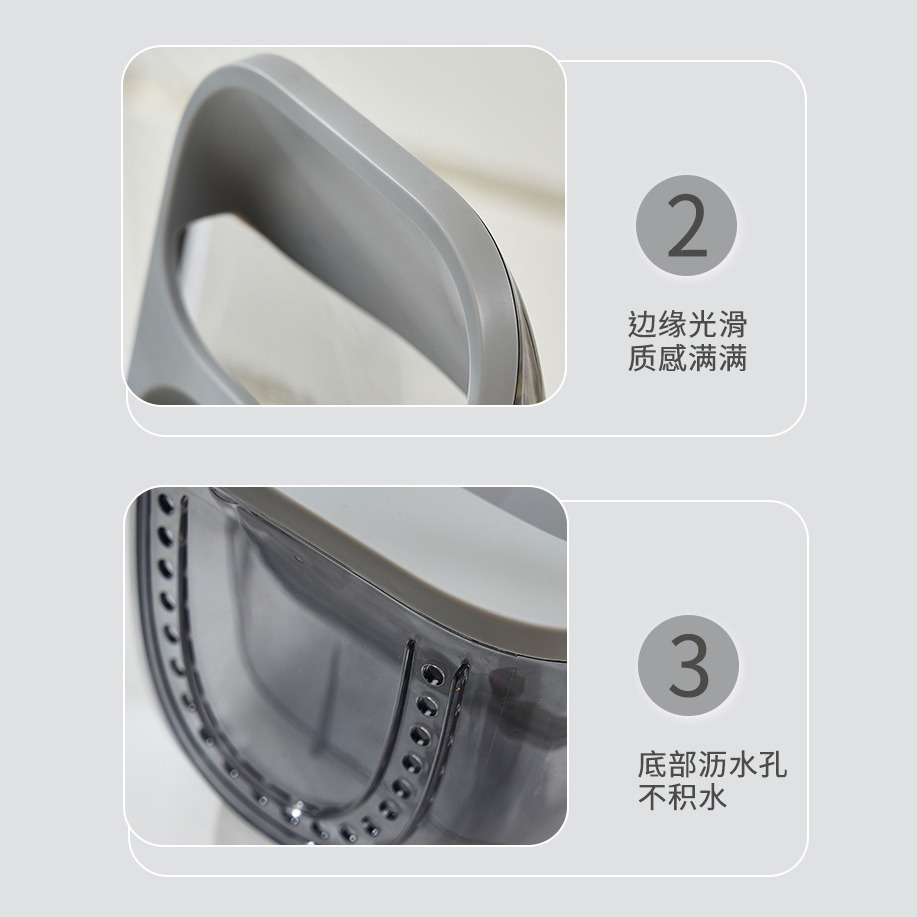 DH007｜斜插式透明筷架 瀝水防霉 餐具收納架 廚房收納架 瀝水架 文具收納 多功能置物架-細節圖10