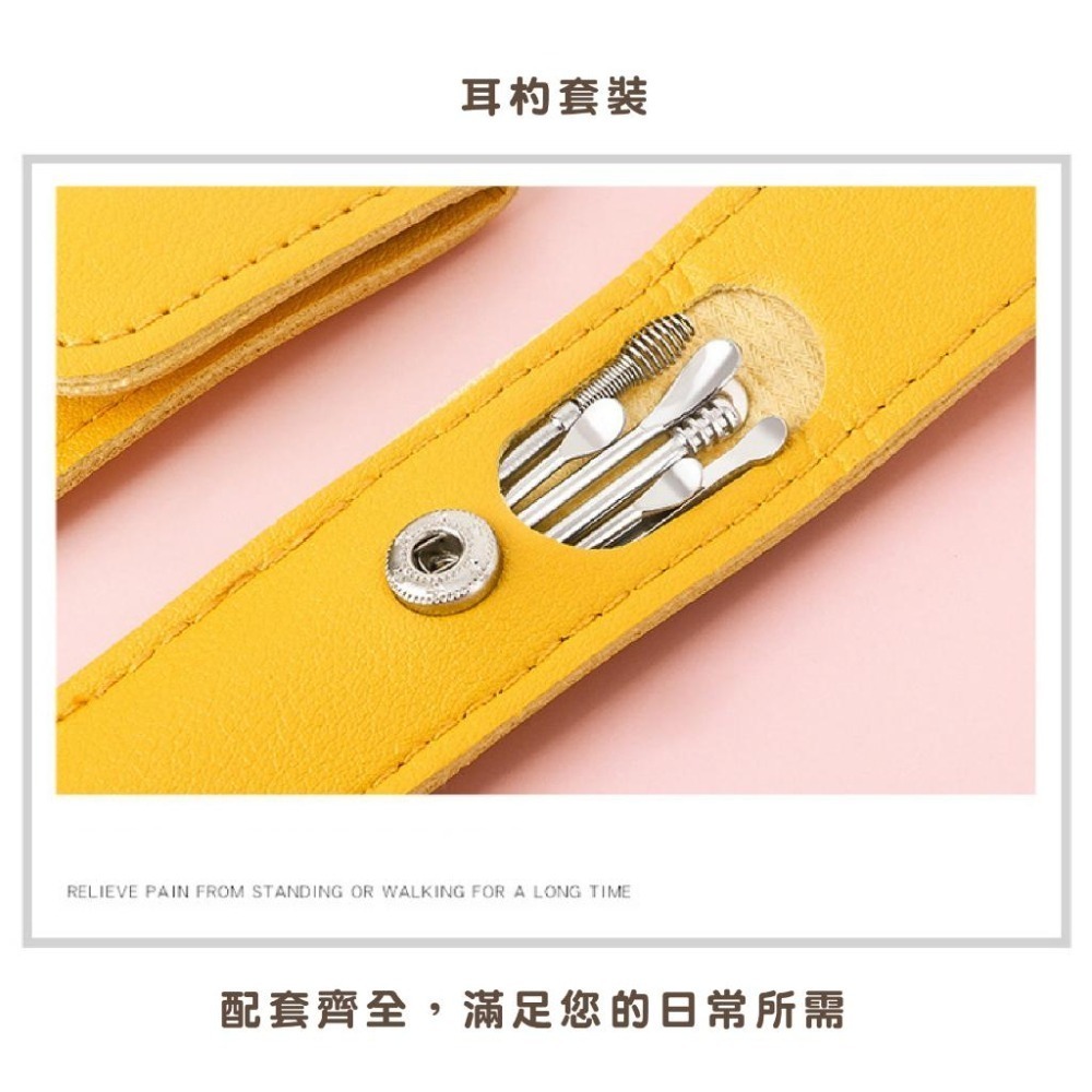 B846｜掏耳 挖耳勺 不銹鋼掏耳勺 可攜式不銹鋼 耳挖套裝 螺旋挖耳勺 便攜式采耳棒 掏耳棒 掏耳6件組-細節圖7