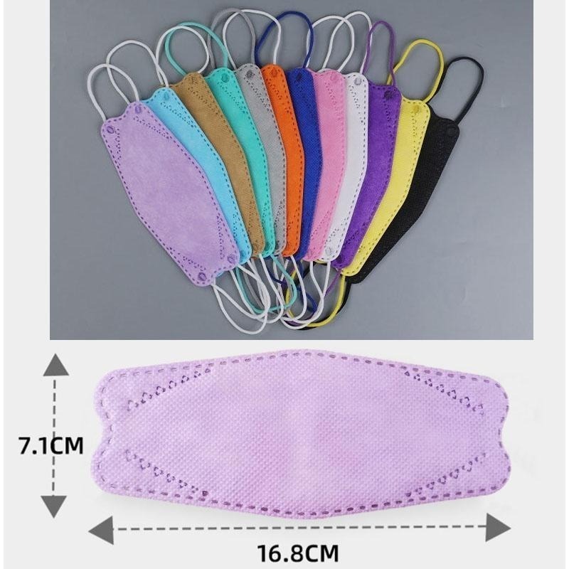 B803｜兒童口罩 幼幼口罩 魚型口罩 蝶型口罩 四層口罩 KF94口罩 國小生專用口罩 立體口罩-細節圖2