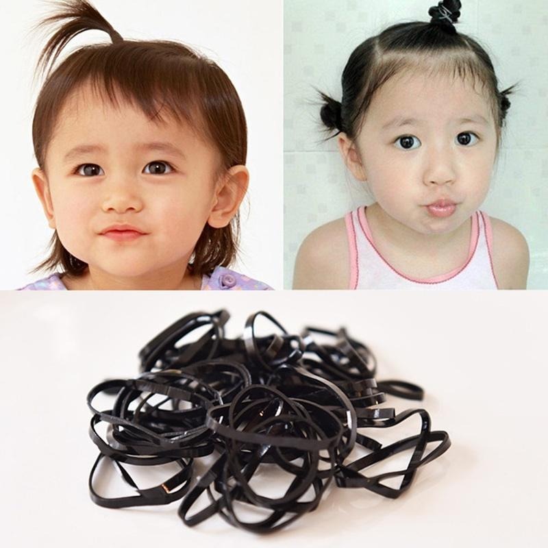 B834｜韓系髮圈 罐裝髮圈 髮束 綁馬尾 高彈力 髮帶 綁頭髮 韓系髮飾 彈力無痕髮圈 馬卡龍髮圈-細節圖8