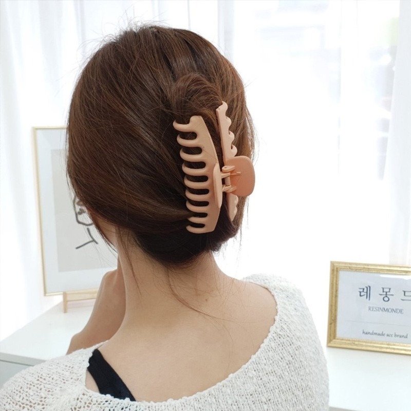 B845｜時尚質感交叉抓夾 鯊魚夾 韓國慵懶復古抓夾 氣質抓夾  髮夾 髮飾 造型-細節圖7