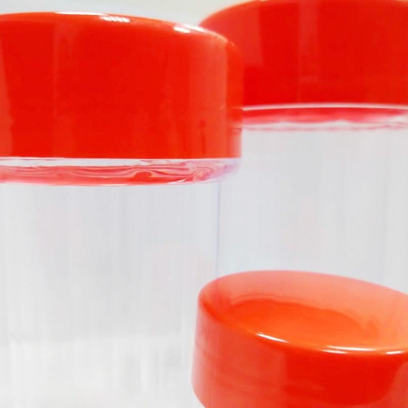 DA119｜含稅隨貨附發票  1,2號八角罐 藥粉罐 紅蓋塑膠罐 中藥瓶   粉末罐 收納罐XIAMI-細節圖5