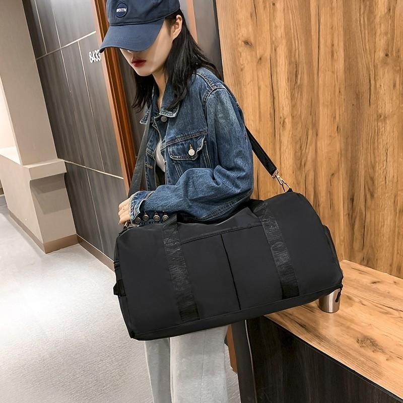 BA032｜健身 出國必備 旅行收納 健身包 可套行李伸縮桿 乾溼分離-細節圖2