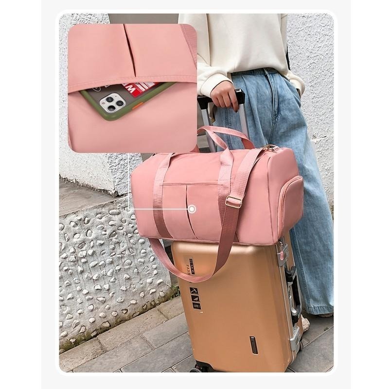 BA032｜健身 出國必備 旅行收納 健身包 可套行李伸縮桿 乾溼分離-細節圖8