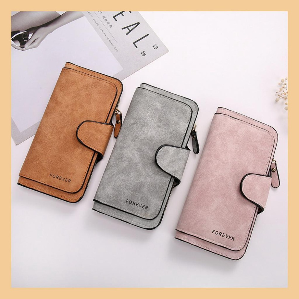 BG433｜新款三折女士錢包 磨砂零錢包 PU皮手拿包 多用途長款錢包 大容量復錢包 手拿零錢包 多卡位 拼接感-細節圖5