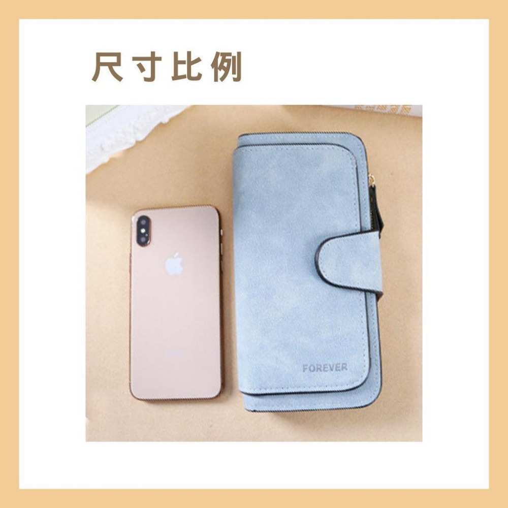 BG433｜新款三折女士錢包 磨砂零錢包 PU皮手拿包 多用途長款錢包 大容量復錢包 手拿零錢包 多卡位 拼接感-細節圖6
