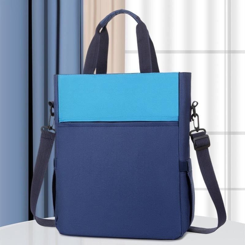 BG212｜簡約牛津布手提袋 文件袋 大容量補習袋 手拎袋 學生鈄提袋 單肩袋 美術袋 韓版手提袋-細節圖2