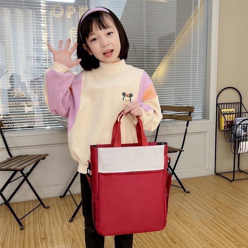 BG212｜簡約牛津布手提袋 文件袋 大容量補習袋 手拎袋 學生鈄提袋 單肩袋 美術袋 韓版手提袋-細節圖9