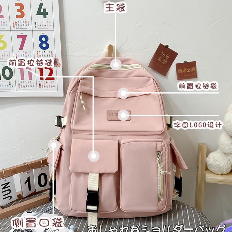 BA131｜大容量書包 旅遊後背包 後背包 簡約森系後背包 百搭防潑水多功能背包 後背包 時尚後背包-細節圖4