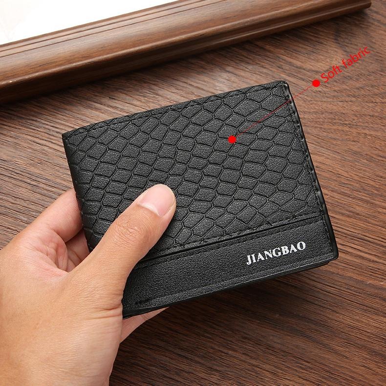 BG450｜韓版商務男士短款皮夾 錢包 蛇紋時尚兩折零錢包 大容量多卡位男皮夾 蛇紋皮夾 錢包 休閒 多卡槽-細節圖6