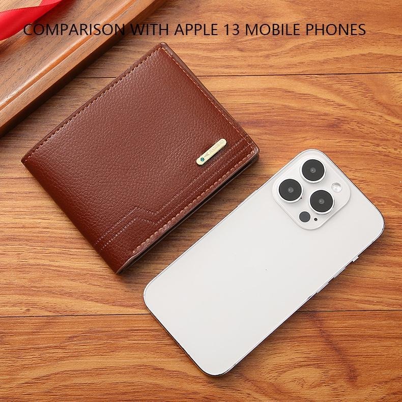 BG450｜新款荔枝紋短夾 男短款皮夾 時尚休閒 軟皮夾 多卡位大容量錢包 質感百搭短皮夾 錢包 休閒 多卡槽-細節圖2