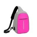 BF514｜大容量 胸包 防潑水 防盜 USB充電單肩包 背包 側背包 斜背包 流行 單肩包-規格圖9