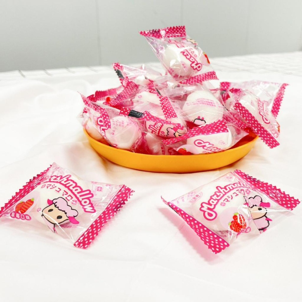 R008｜小綿羊棉花糖 棉花糖 草莓夾心棉花糖  夾心棉花糖 皇族夾心棉花糖xiami-細節圖5