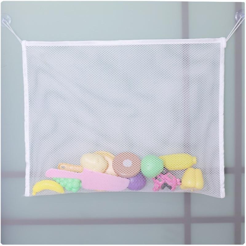 DA077｜網眼透氣整理袋 兒童玩具掛袋 床邊掛袋 吸盤浴室玩具收納袋 髒衣收納袋 多功能嬰兒衣物袋收納袋-細節圖6