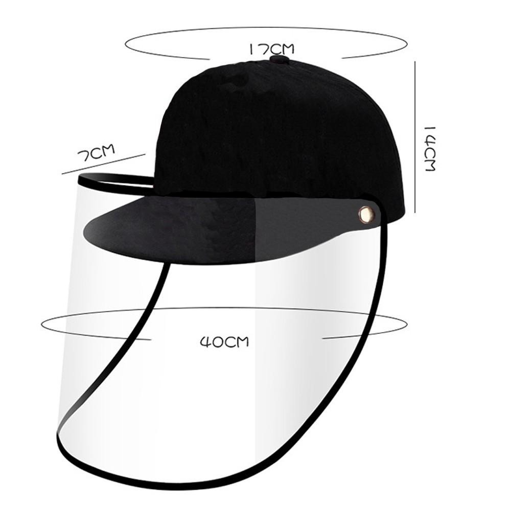 B801｜可拆卸成人防護帽 漁夫帽 遮罩面罩 可拆卸面罩 護目款 棒球帽 隔離飛沫 防唾液飛沫-細節圖4