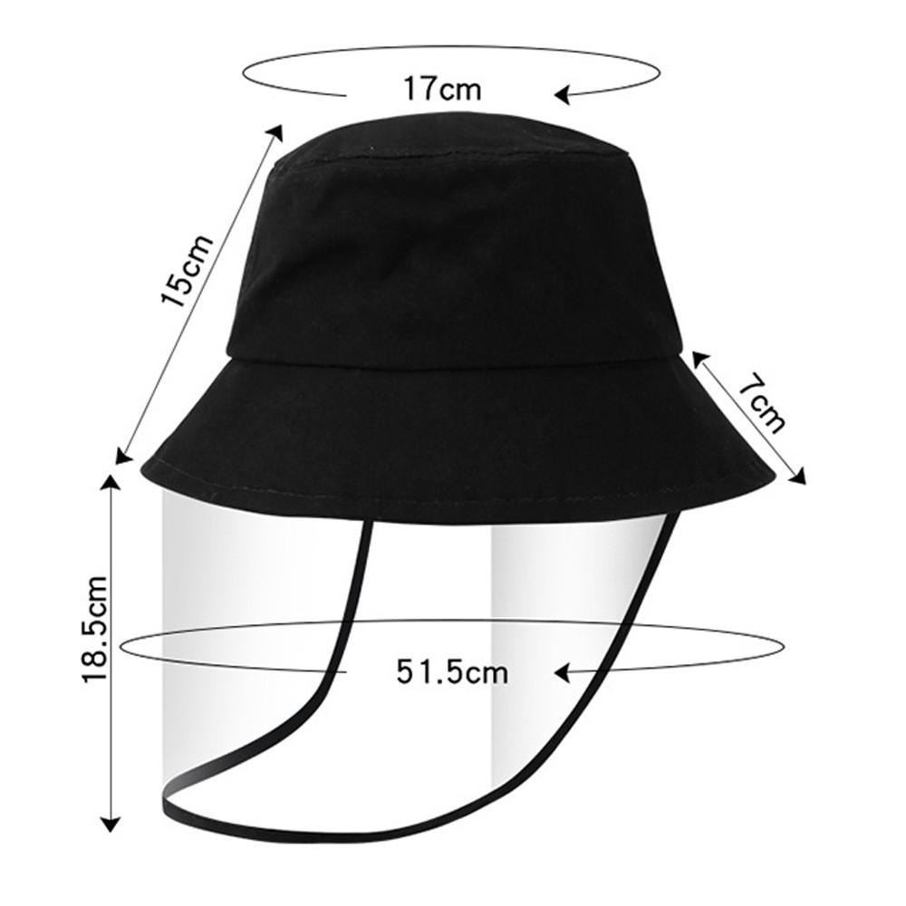 B801｜可拆卸成人防護帽 漁夫帽 遮罩面罩 可拆卸面罩 護目款 棒球帽 隔離飛沫 防唾液飛沫-細節圖5