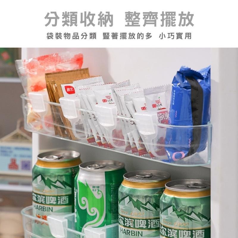 DA041｜冰箱分隔板卡扣 分隔收納板 分隔層板冰箱收納架 冰箱分類 調節隔板 分隔夾 收納層板 隔板 收納隔板-細節圖4